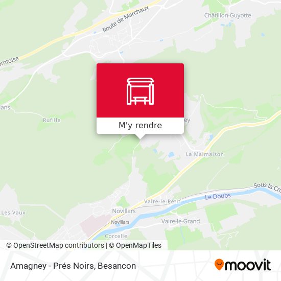 Amagney - Prés Noirs plan