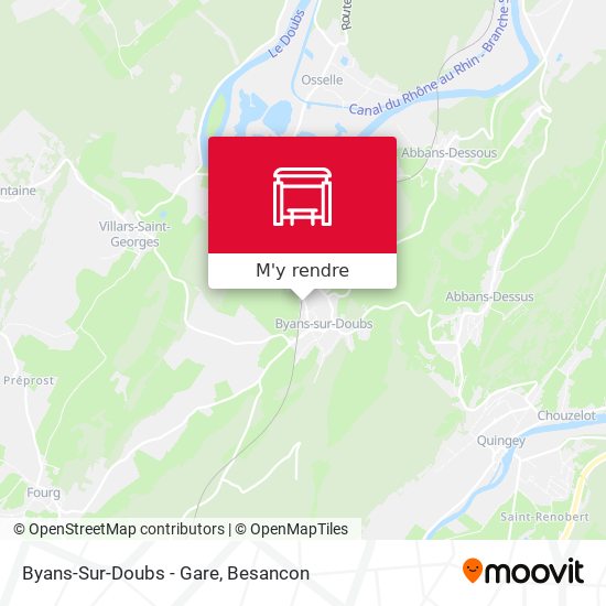 Byans-Sur-Doubs - Gare plan