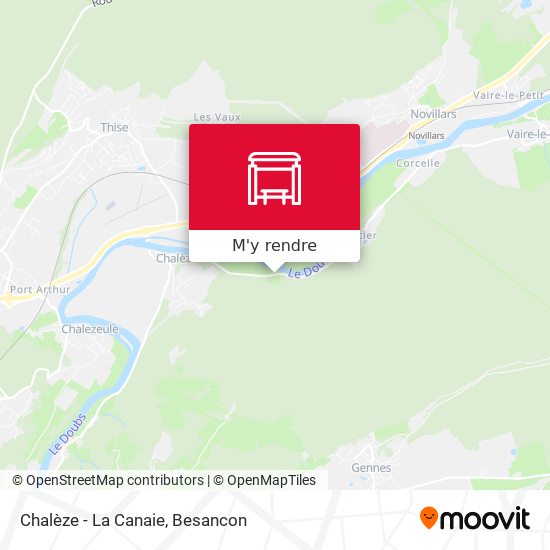 Chalèze - La Canaie plan