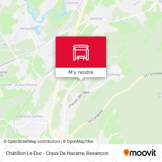 Châtillon-Le-Duc - Creux De Navarre plan