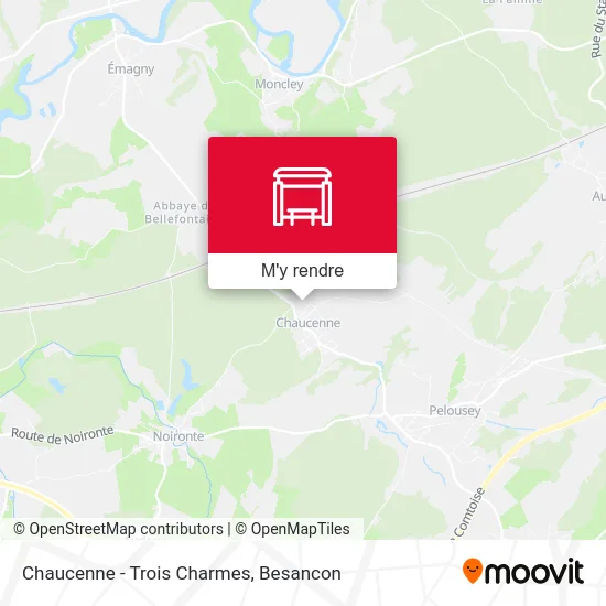 Chaucenne - Trois Charmes plan