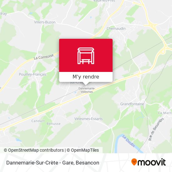 Dannemarie-Sur-Crète - Gare plan