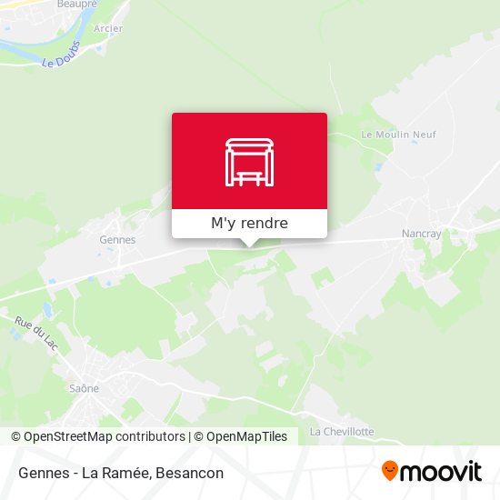 Gennes - La Ramée plan