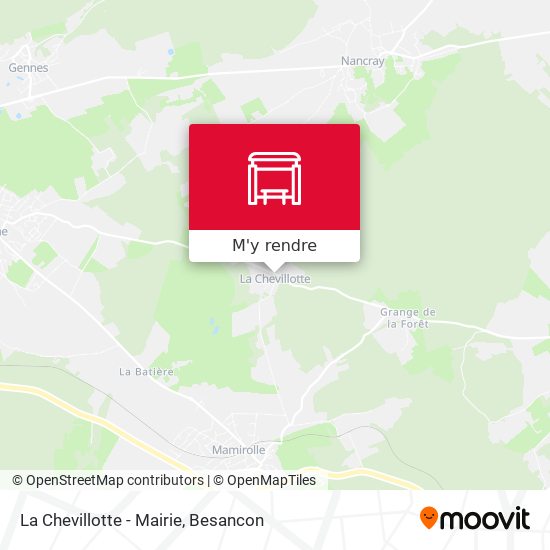 La Chevillotte - Mairie plan