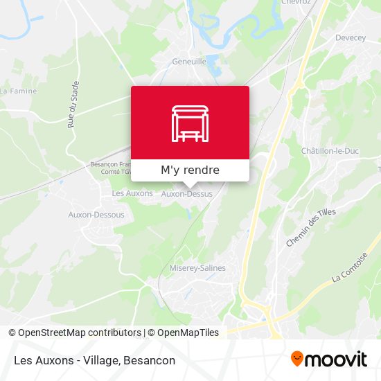 Les Auxons - Village plan