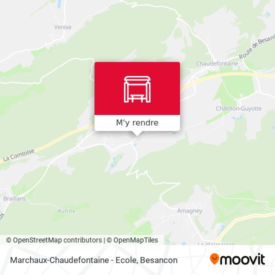 Marchaux-Chaudefontaine - Ecole plan