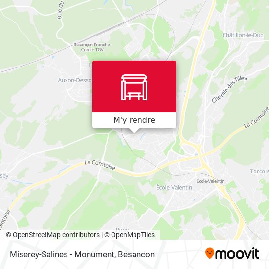 Miserey-Salines - Monument plan