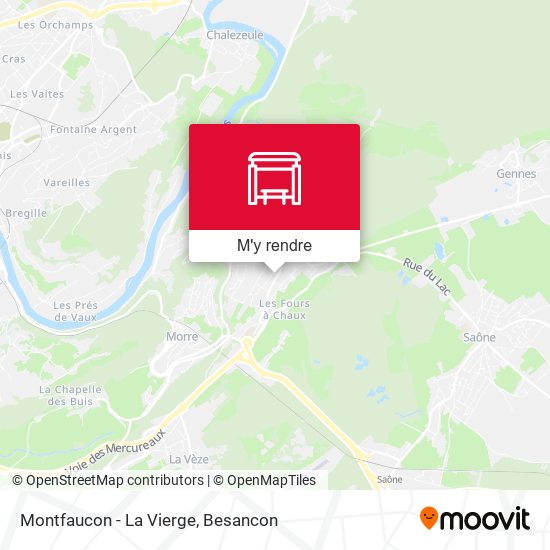 Montfaucon - La Vierge plan
