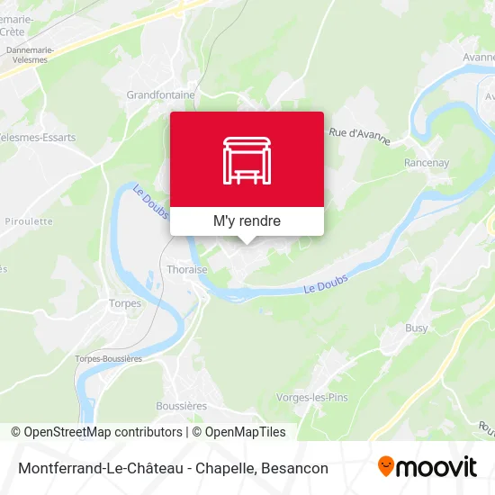Montferrand-Le-Château - Chapelle plan