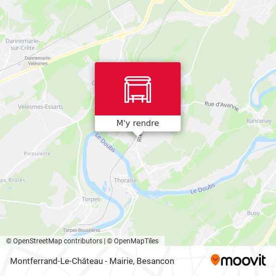 Montferrand-Le-Château - Mairie plan