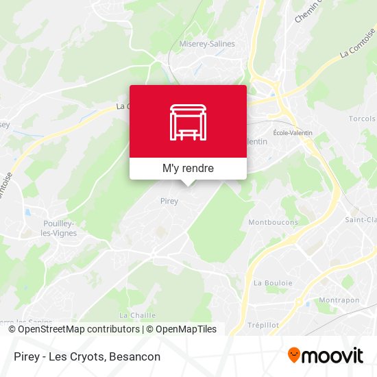 Pirey - Les Cryots plan