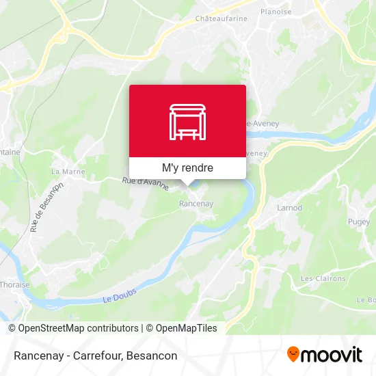Rancenay - Carrefour plan