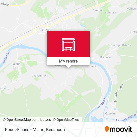 Roset-Fluans - Mairie plan