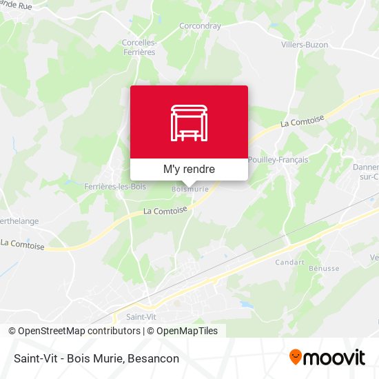 Saint-Vit - Bois Murie plan