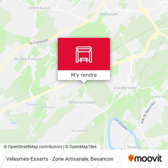 Velesmes-Essarts - Zone Artisanale plan