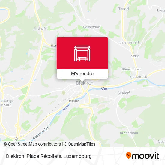 Diekirch, Place Récollets plan