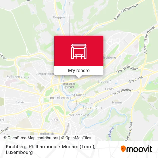 Kirchberg, Philharmonie / Mudam (Tram) plan