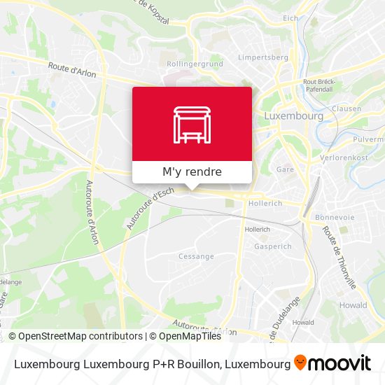 Luxembourg Luxembourg P+R Bouillon plan