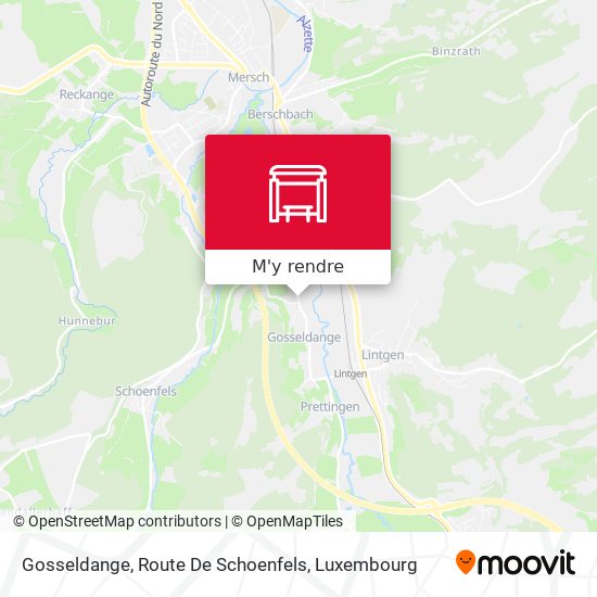 Gosseldange, Route De Schoenfels plan