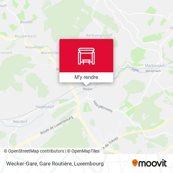 Wecker-Gare, Gare Routière plan