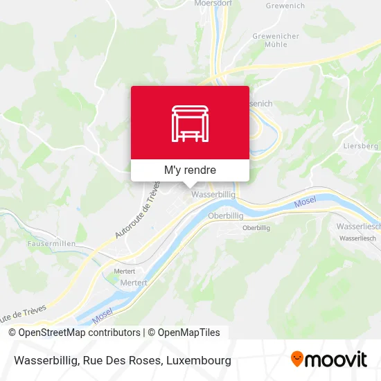 Wasserbillig, Rue Des Roses plan