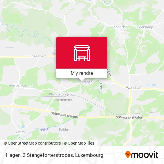 Hagen, 2 Stengëforterstrooss plan