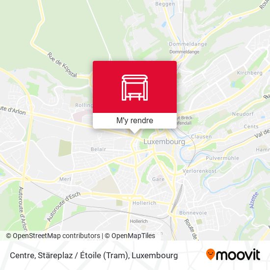 Centre, Stäreplaz / Étoile (Tram) plan