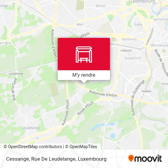 Cessange, Rue De Leudelange plan