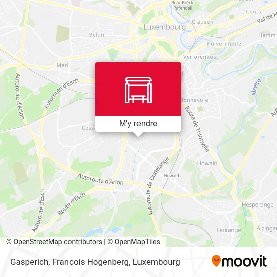 Gasperich, François Hogenberg plan