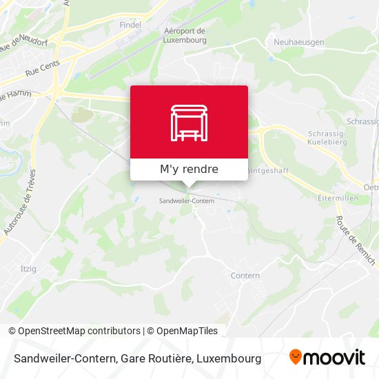 Sandweiler-Contern, Gare Routière plan