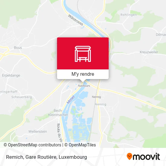 Remich, Gare Routière plan