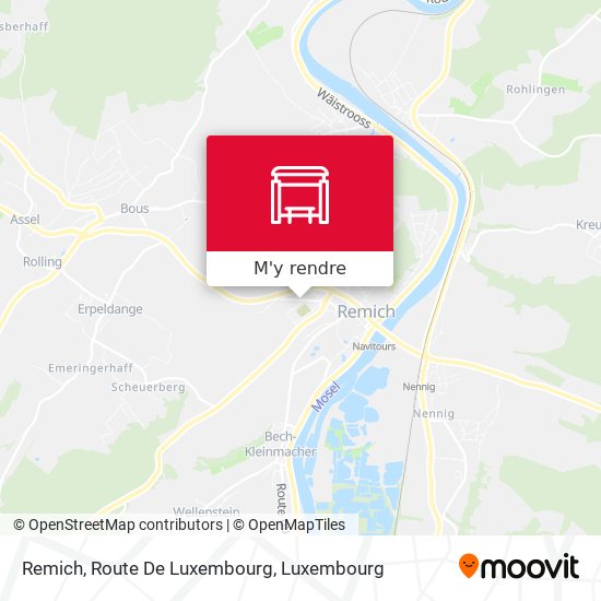 Remich, Route De Luxembourg plan