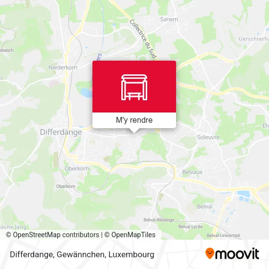 Differdange, Gewännchen plan