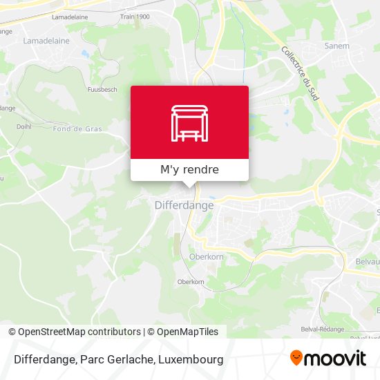 Differdange, Parc Gerlache plan