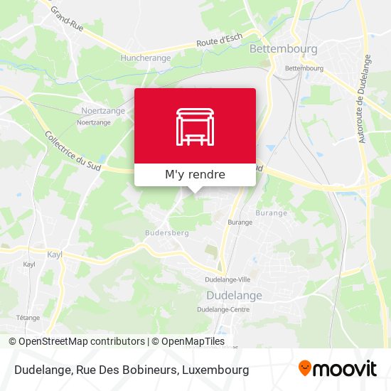 Dudelange, Rue Des Bobineurs plan