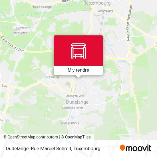 Dudelange, Rue Marcel Schmit plan