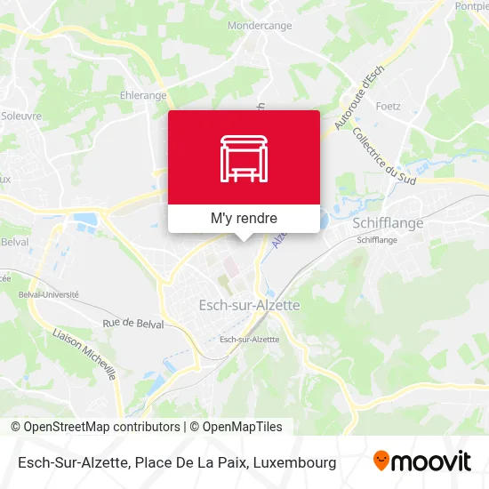 Esch-Sur-Alzette, Place De La Paix plan