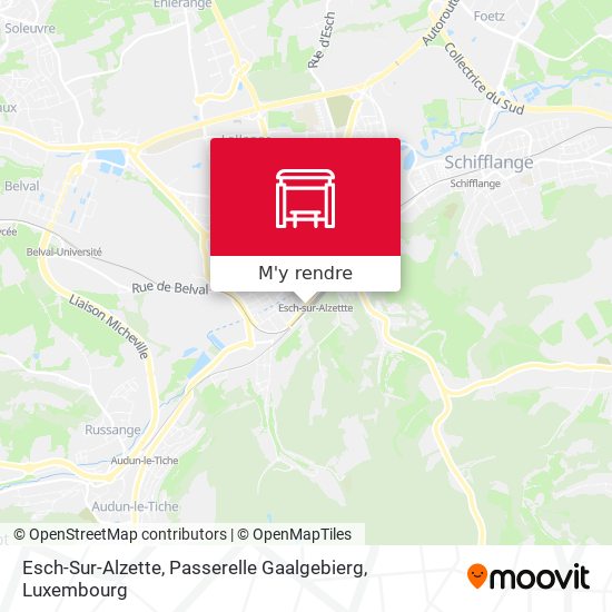 Esch-Sur-Alzette, Passerelle Gaalgebierg plan