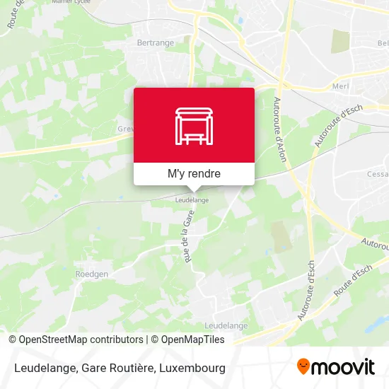 Leudelange, Gare Routière plan