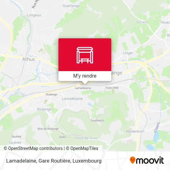 Lamadelaine, Gare Routière plan