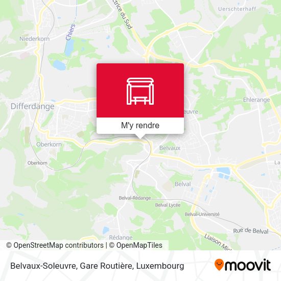 Belvaux-Soleuvre, Gare Routière plan