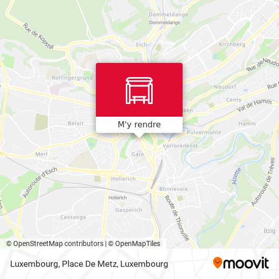 Luxembourg, Place De Metz plan