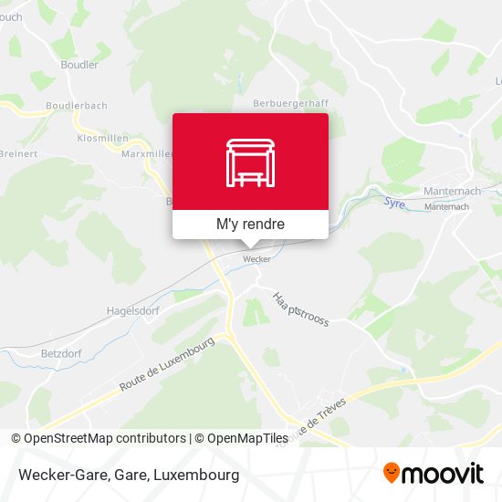 Wecker-Gare, Gare plan