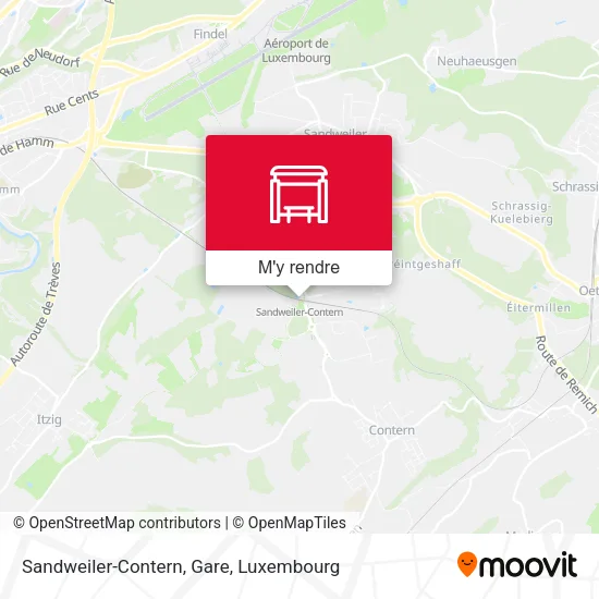 Sandweiler-Contern, Gare plan
