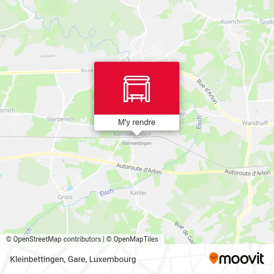 Kleinbettingen, Gare plan