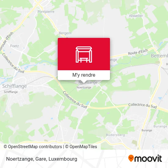 Noertzange, Gare plan