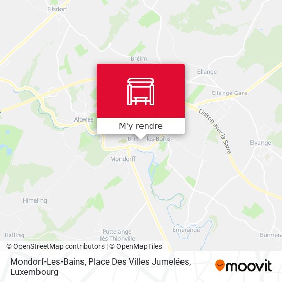Mondorf-Les-Bains, Place Des Villes Jumelées plan