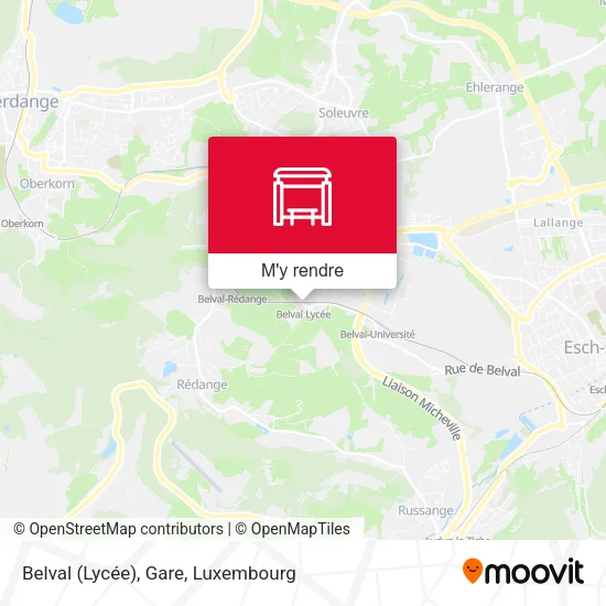 Belval (Lycée), Gare plan