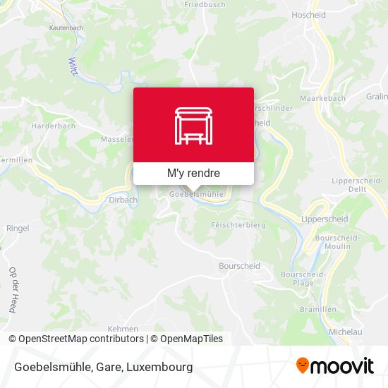 Goebelsmühle, Gare plan