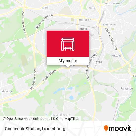 Gasperich, Stadion plan
